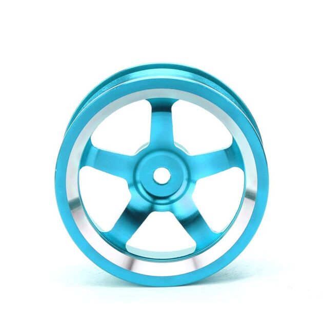 Vbest life RC Wheel Hub,4Pcs 1/10 Aluminum Alloy Wheel Hub Accessory RC Parts Fit for 94123 Touring Drift Car(Blue) - Image 4