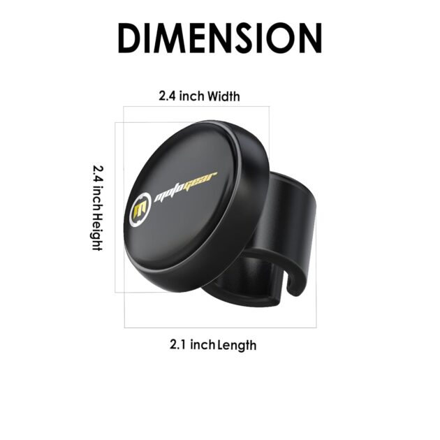 MOTOGEAR Universal Car Steering Wheel Knob Rotary Knob Spinner Handle for Cars 360 Rotation for Car Tractor Truck (Black) - Image 4