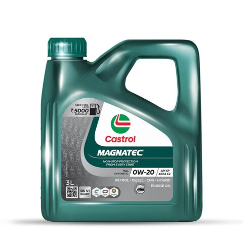 Castrol - 3417183 MAGNATEC STOP-START 0W-20 Full Synthetic Engine Oil for Petrol Cars (3L)