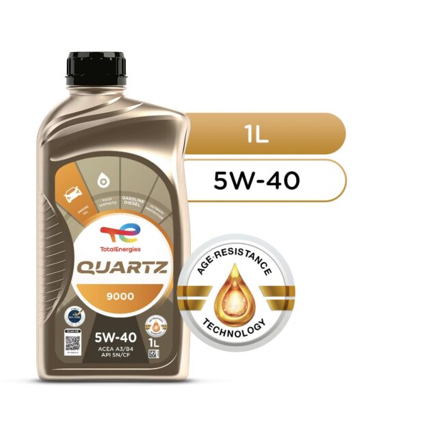 TotalEnergies Quartz 9000 5W-40 ACEA A3/B4 API SN/CF |Fully Synthetic Engine Oil for Petrol,Diesel & CNG Cars (1L) - Image 3