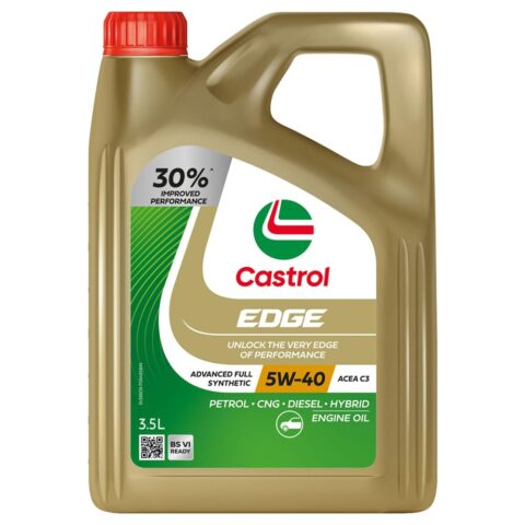 Castrol EDGE 5W-40 Advanced Full Synthetic Engine Oil | Power Boost Technology | Get More Power & Acceleration | For Petrol, Diesel, CNG & Hybrid Cars | 3.5L