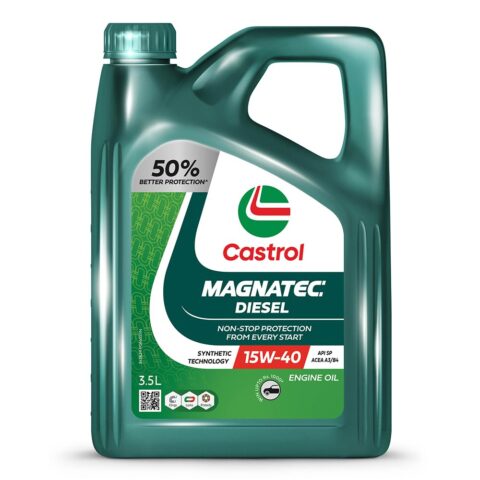 Castrol MAGNATEC 3382383 15W-40 API SN Part-Synthetic Engine Oil for Diesel Cars (3.5 L)