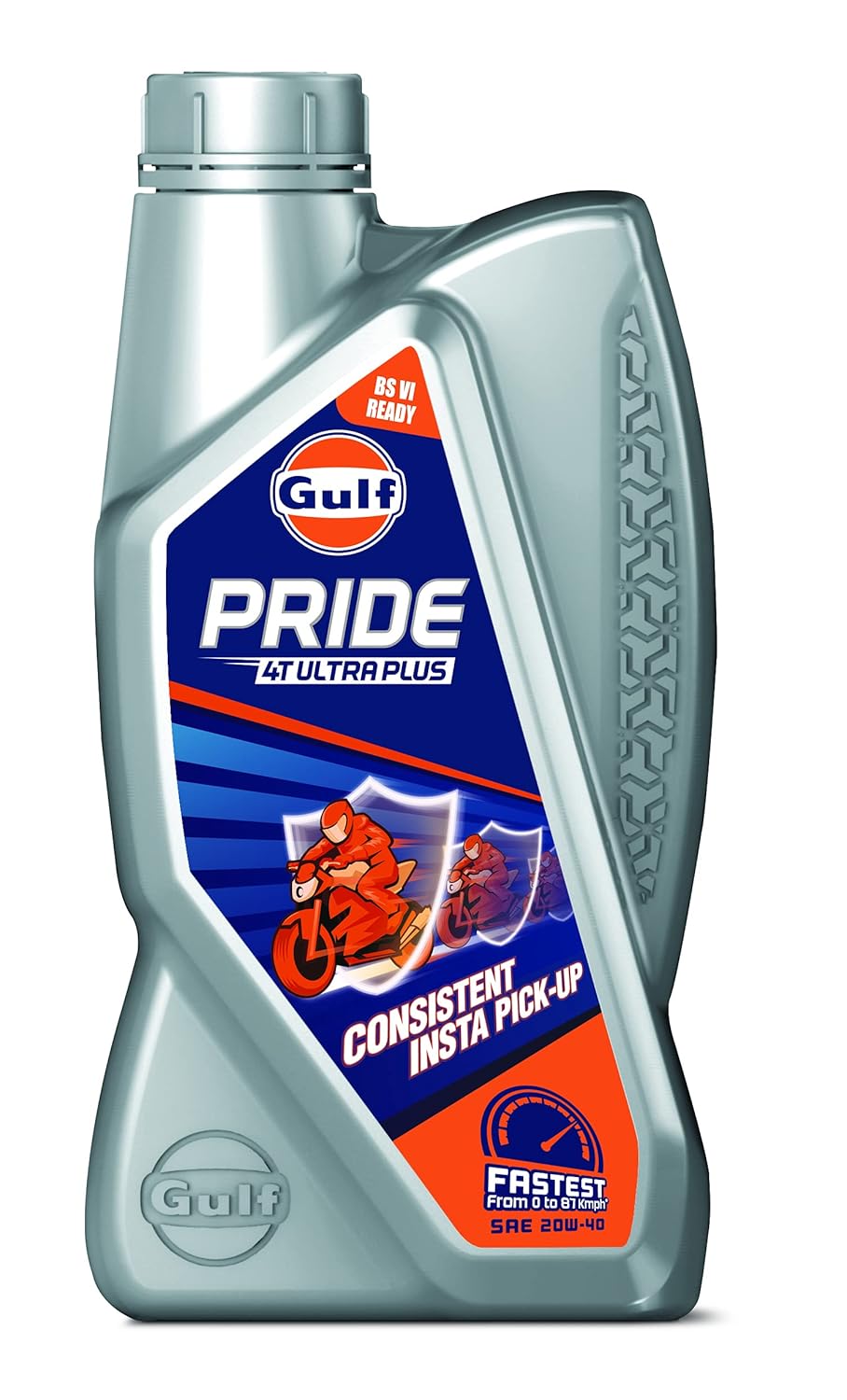 GULF Pride 4T Ultra Plus 20W-40 For All leading 2 Wheeler Brands (900 ml)