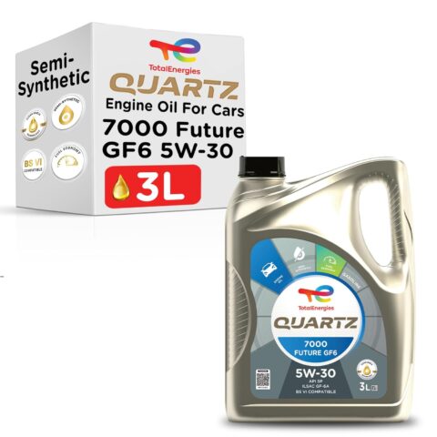 TotalEnergies Quartz 7000 Future GF6 5W-30 ILSAC GF-6A, API SP Clean-Shield Technology|Fuel Economy Formula| Synthetic Based Engine Oil for Cars (3L)