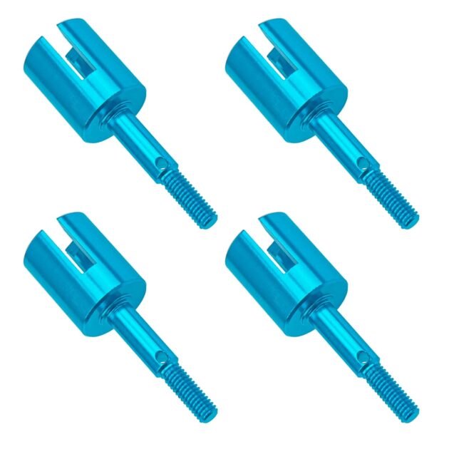4Pcs ShareGoo Aluminum Alloy Stub Wheel Axle Cup Compatible with TT01 TT01E TT02 TT02B 1/10 RC Touring Car - Image 2