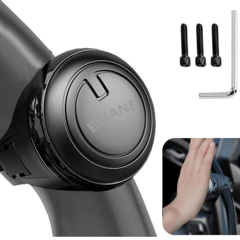 Eliane Universal Car Steering Wheel Spinner Knob 360° Rotation Power Handle Driving Helper Booster Auxiliary Aid Control Strengthener Fit for All Vehicles Cars Truck Tractor Original 3R-2251