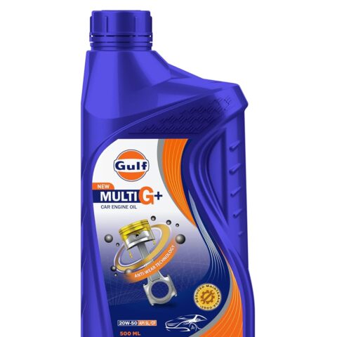 GULF MULTI G+ 20W-50 [500 ML] API SL/CF Car Engine Oil with Anti-Wear Technology for Reduced Maintenance Cost