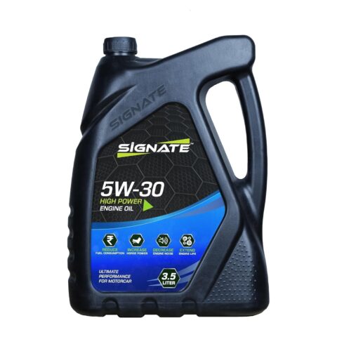 Signate Car Engine Oil for Petrol, CNG and Diesel Car, Synthetic Engine Oil for Cars, Anti-Wear Car Engine Oil for Reduced Maintenance Cost, 3.5L