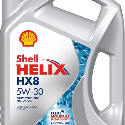 Shell Helix HX8 5W-30 API SN/CF, ACEA A3/B4 Fully Synthetic Engine Oil for Cars (5 L)