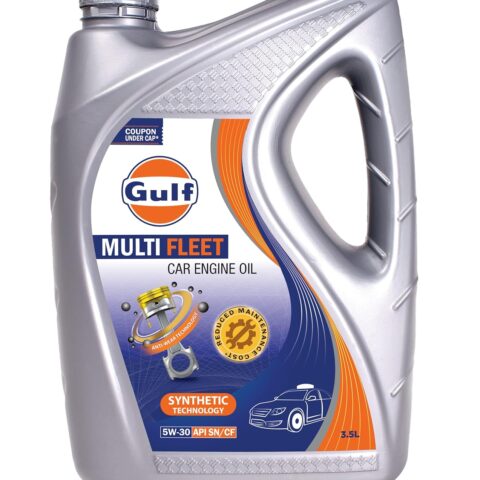GULF MULTI FLEET 5W-30 - [3.5 L] API SN/CF Car Engine Oil with Synthetic Technology using Anti-Wear Technology for Reduced Maintenance Cost