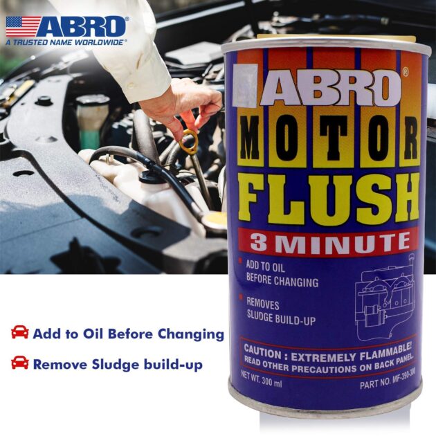 ABRO MF-390-300 Engine Oil Motor Flush to Remove Sludge & Deposits in All Petrol & Diesel Car SUV (300 ml) - Image 6