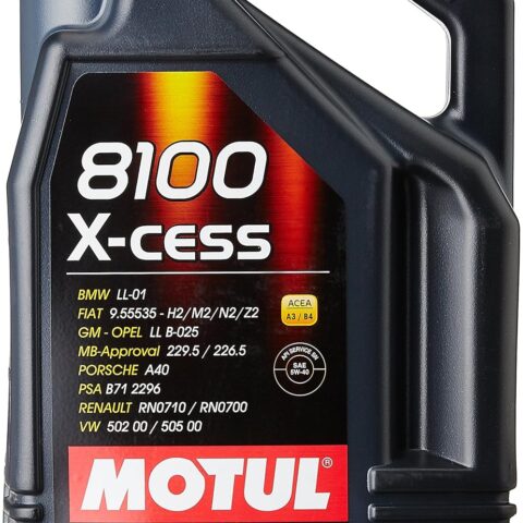 Motul 8100 X-Cess 5W-40 API SN/CF Fully SynThetic Gasoline and Diesel Engine Oil (4 L)